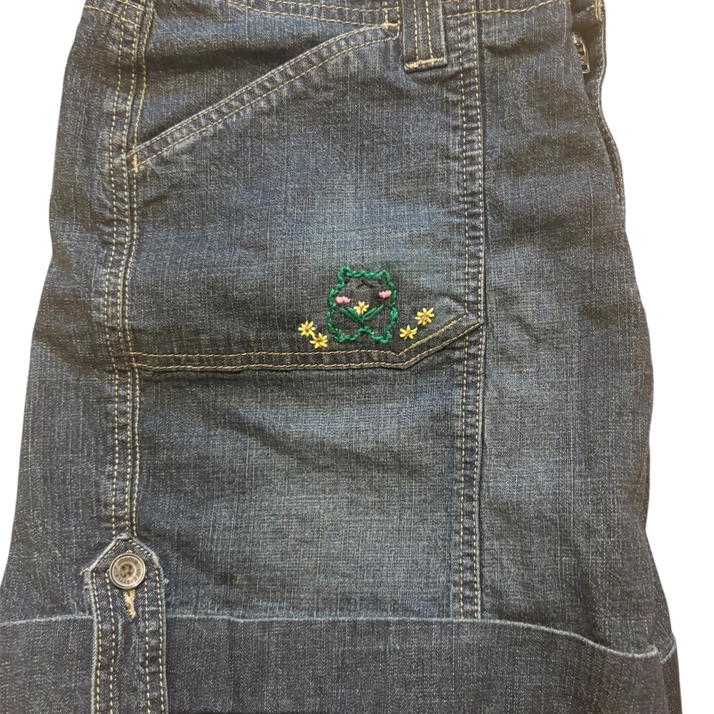 Sonoma High Rise Embroidered Denim Shorts